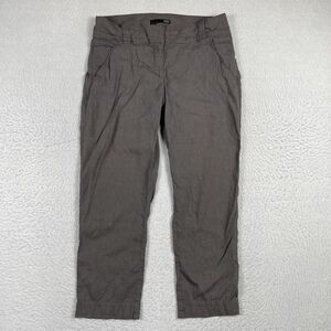 Eileen Fisher Pants‎ Womens 10 Gray Cropped Career Casual Neutral Everyday